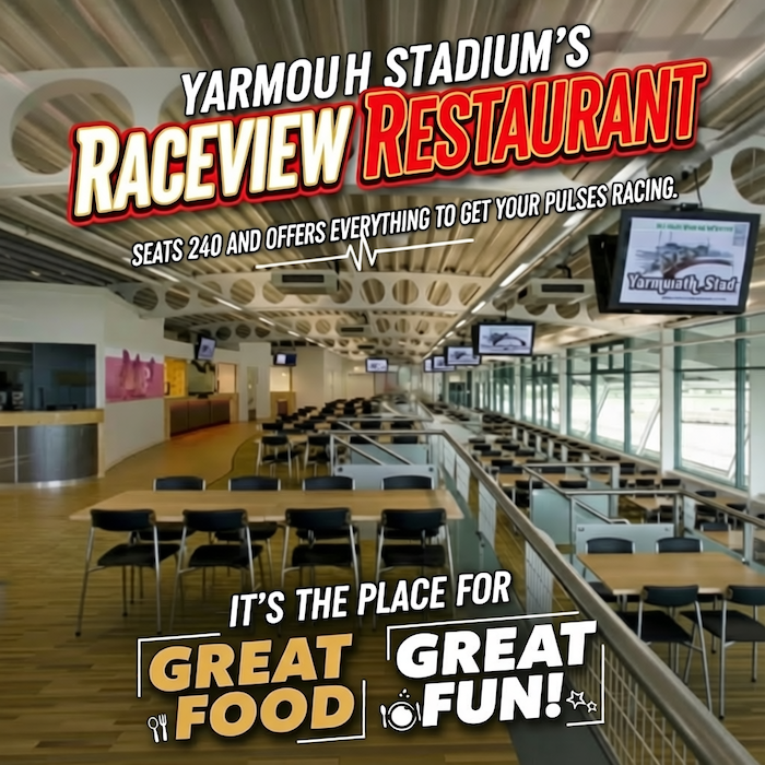 Great Yarmouth Raceview Restaurant at Yarmouth stadium 240 seater