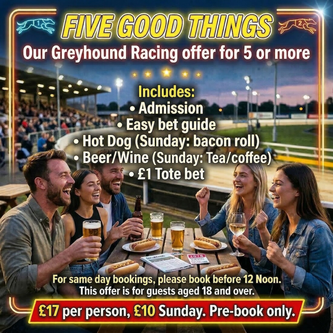 yarmouth stadium special offer fro greyhound racing in great yarmouth norfolk days out