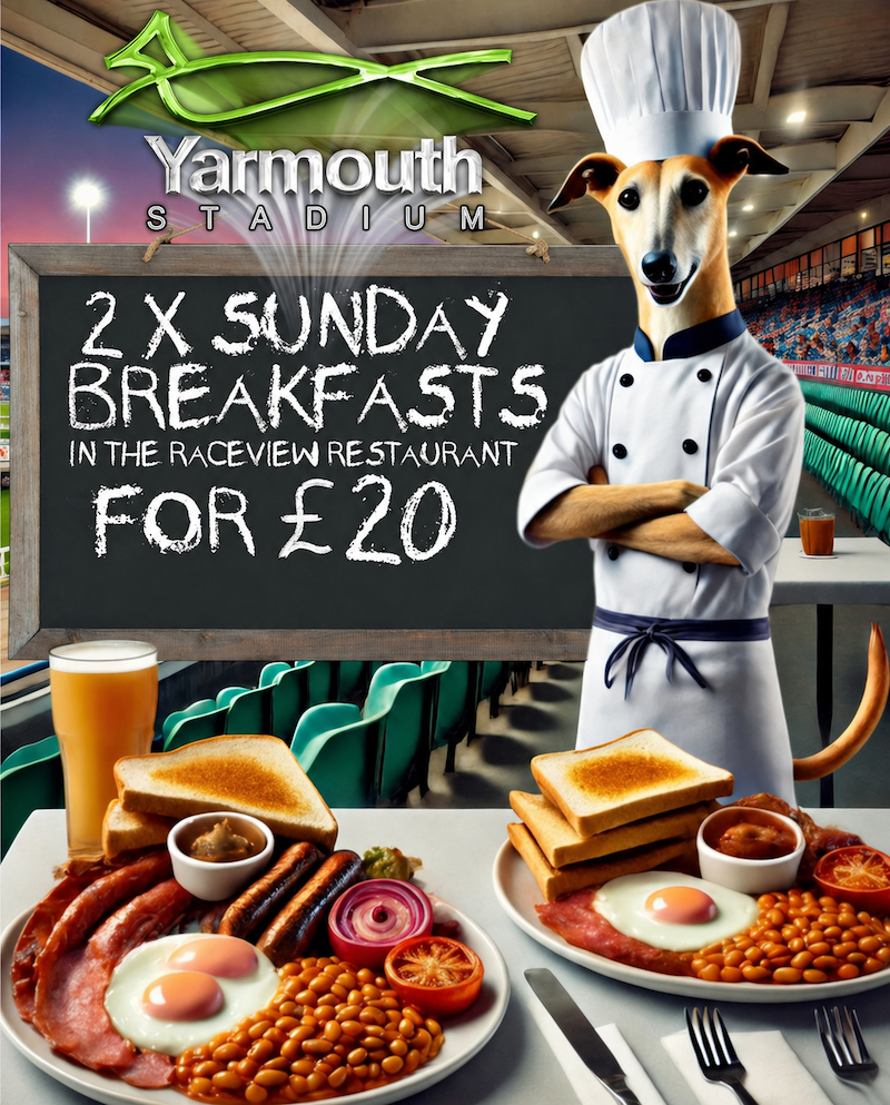 Full english Breakfast on sunday - Great Yarmouth