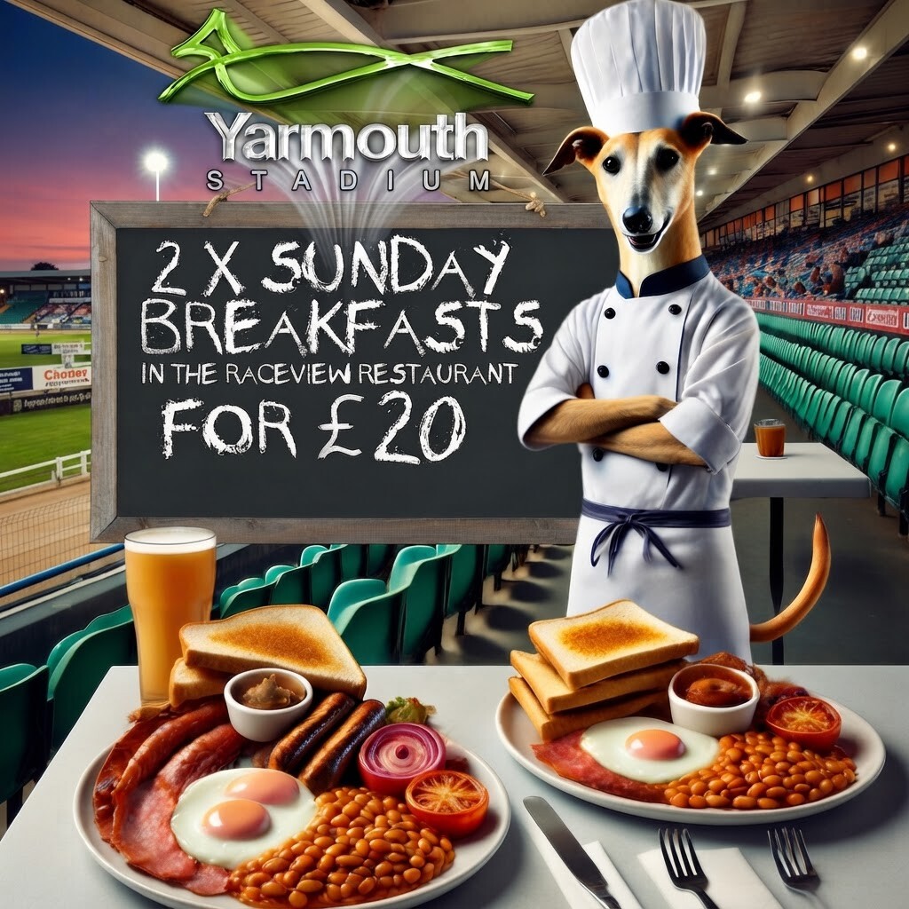 Full English Breakfast on Sunday Great Yarmouth Stadium